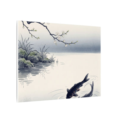 Ma Koi Pond Canvas Art - Zen Ukiyo E Inspired