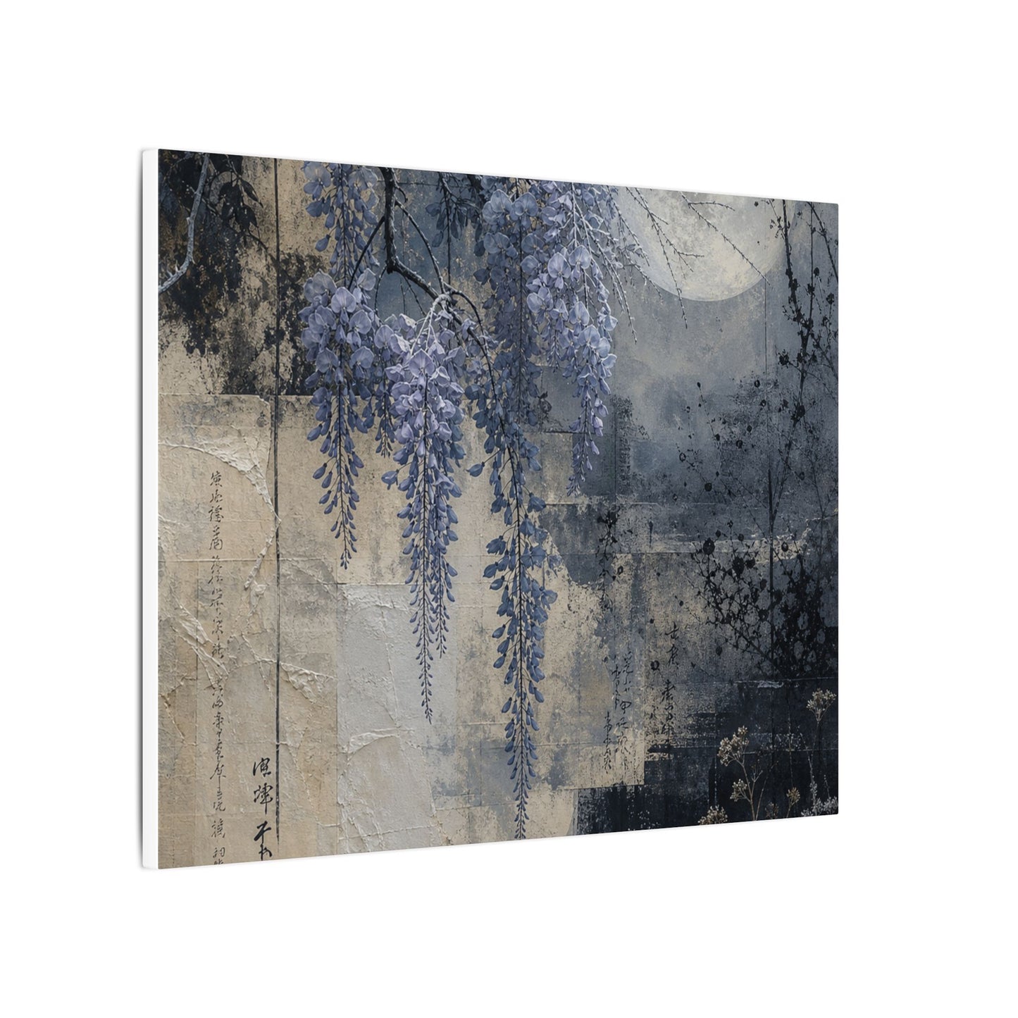 Winter Wisteria Texture Canvas Art | Elegant Decor