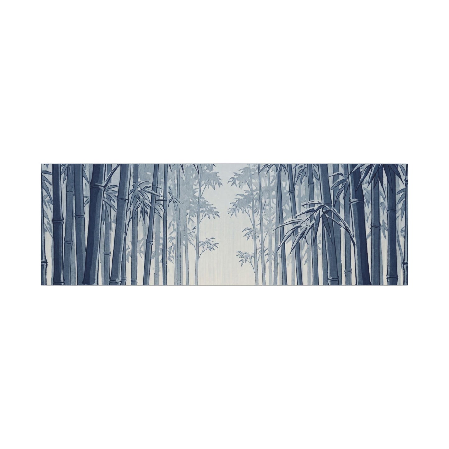 Bamboo Grove Canvas Art | Winter Zen Ukiyo E Inspired Art