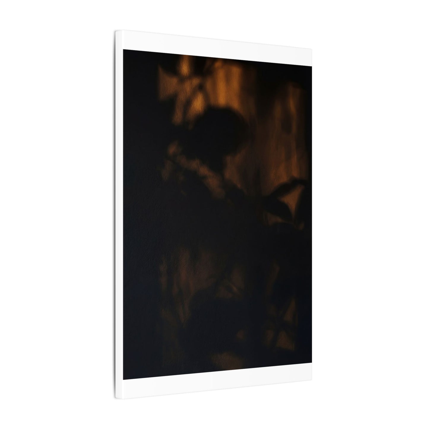 Shadow Play Summer Canvas Art | Dark Japandi Sophisticated Design