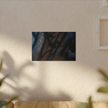 Moonlight Shadow Play Canvas Art - Dark Japandi Ma