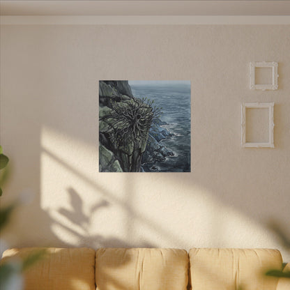 Pine Tree Spring Canvas Art | Japandi Neutral Design