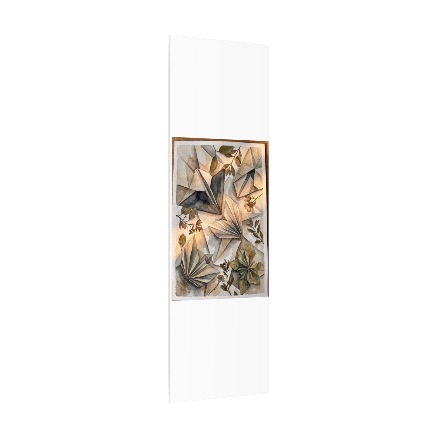Golden Hour Paper Fold Canvas Art - Japandi Seijaku