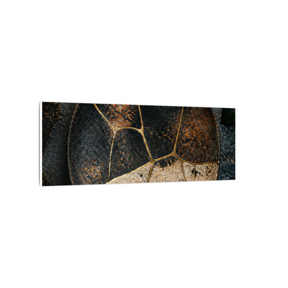 Kintsugi Rust Patina in Dawn | Gold Repair Canvas Art