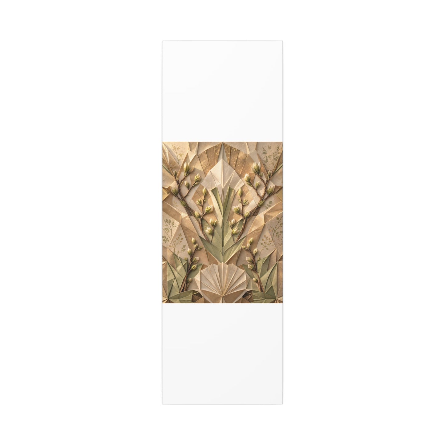Kanso Paper Fold Canvas Art - Japandi Japanese Pattern