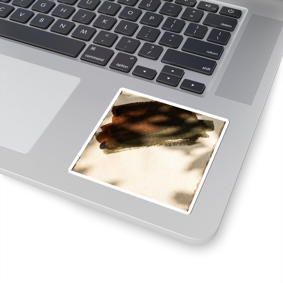 Ink Brushstroke Summer Sticker | Dark Japandi Moody Design