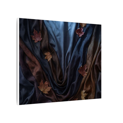 Silk Drape Canvas Art | Autumn Dark Japandi Moody Minimal Art