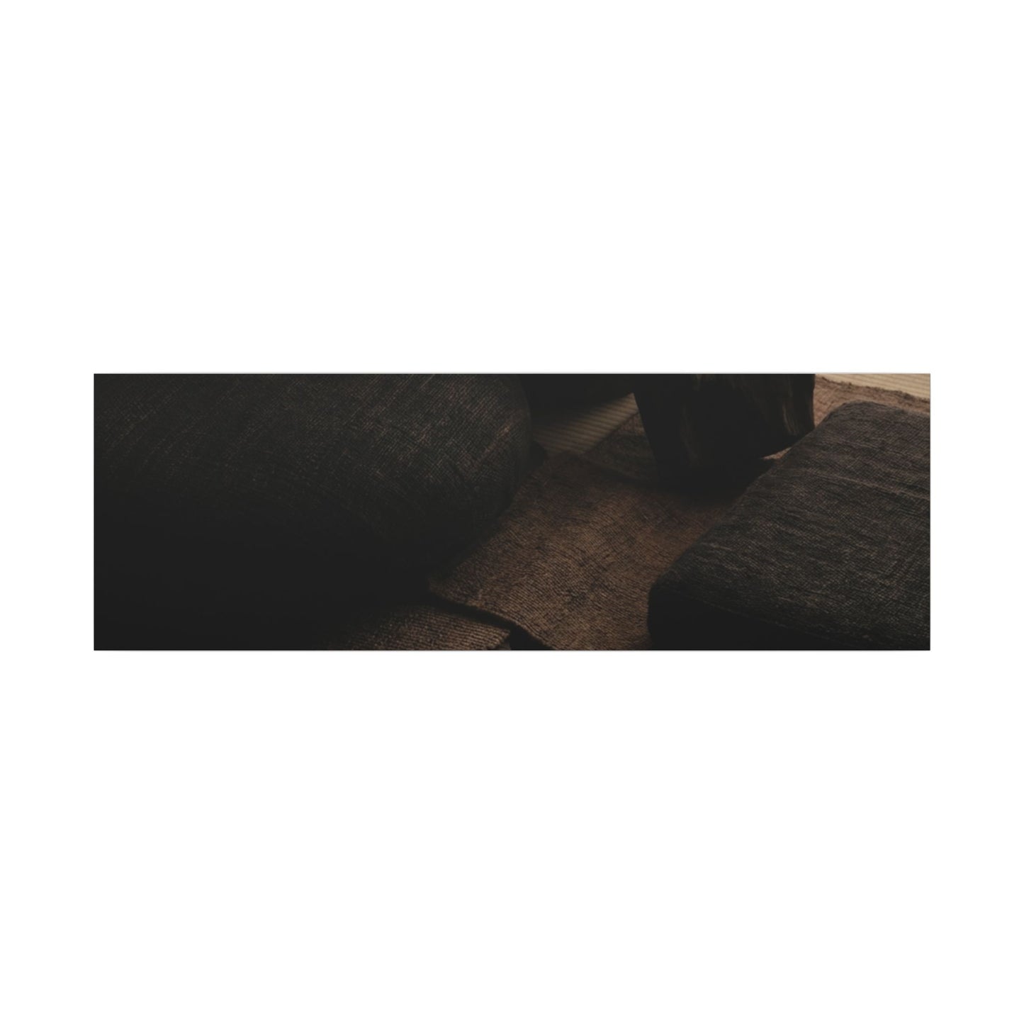 Dark Japandi Shadow Zen Canvas Art