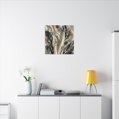 Spring Silk Drape Texture Canvas Art | Warm Decor