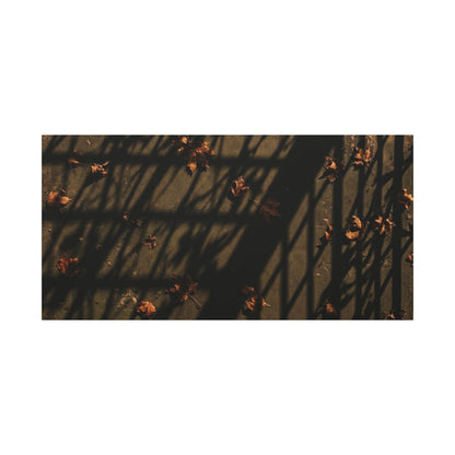 Shadow Play Canvas Art | Autumn Dark Japandi Moody Minimal Art