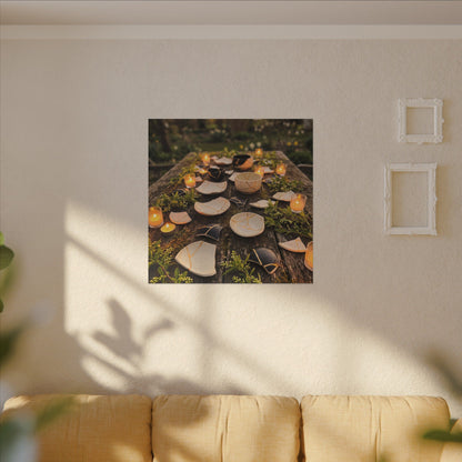 Broken Pottery Spring Canvas Art | Kintsugi Beautiful Design