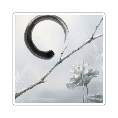 Ma Lotus Flower Sticker - Zen Enso