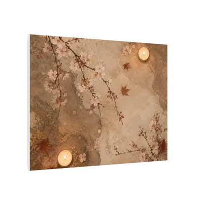 Cherry Blossom Canvas Art | Autumn Japandi Japanese Pattern Art