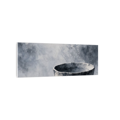 Seijaku Ceramic Bowl Canvas Art - Zen Sumi E