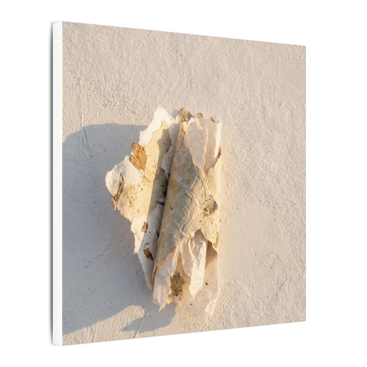 Paper Fold Canvas Art | Winter Japandi Texture Art