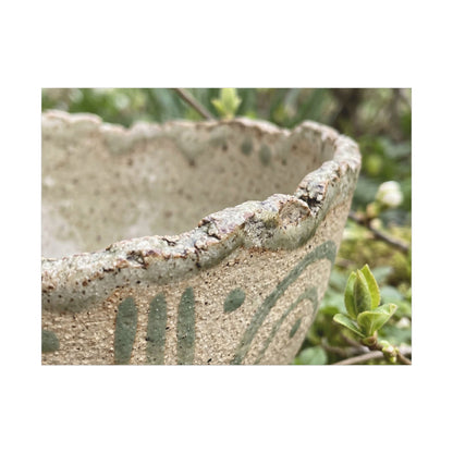 Elegant Ceramic Bowl Canvas Art - Japanese Pattern Japandi