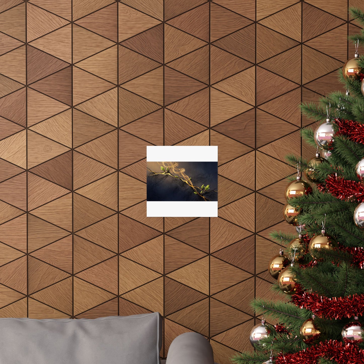 Ma Incense Smoke Wall Art Print - Kintsugi Gold Vein