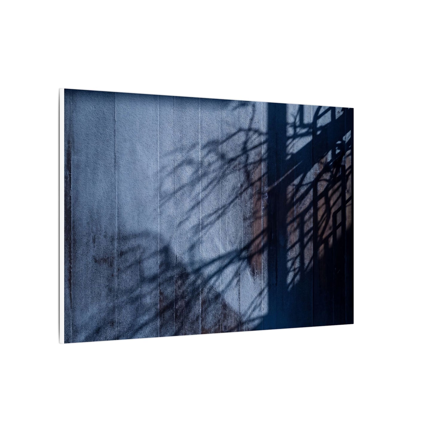 Shadow Play Moody Minimal Canvas Art | Moody Dark Japandi Art