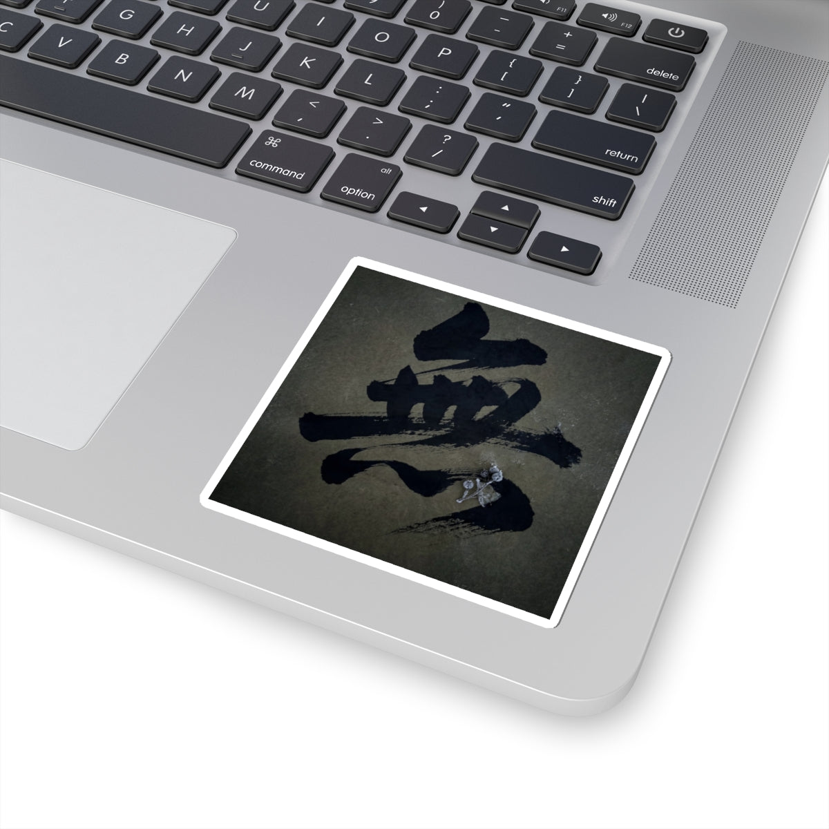 Calligraphy Winter Sticker | Dark Japandi Moody Design Art Print