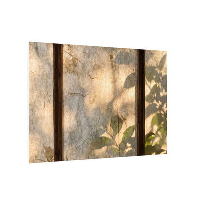 Golden Hour Shoji Screen Canvas Art - Japandi Mono No Aware