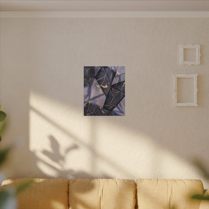 Seijaku Paper Fold Canvas Art - Kintsugi Gold Vein