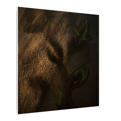 Candlelight Shadow Play Canvas Art - Dark Japandi Ma