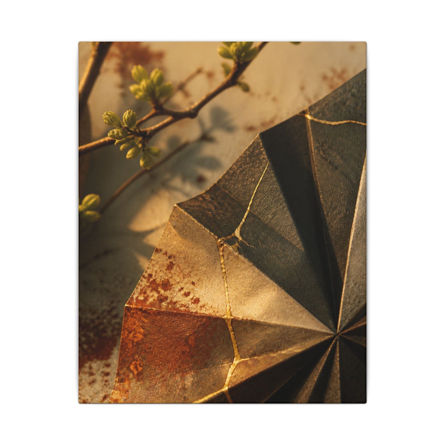 Ma Paper Fold Canvas Art - Kintsugi Broken Beauty