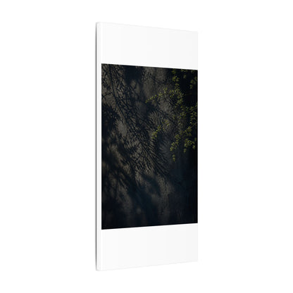 Overcast Shadow Play Canvas Art - Dark Japandi Seijaku