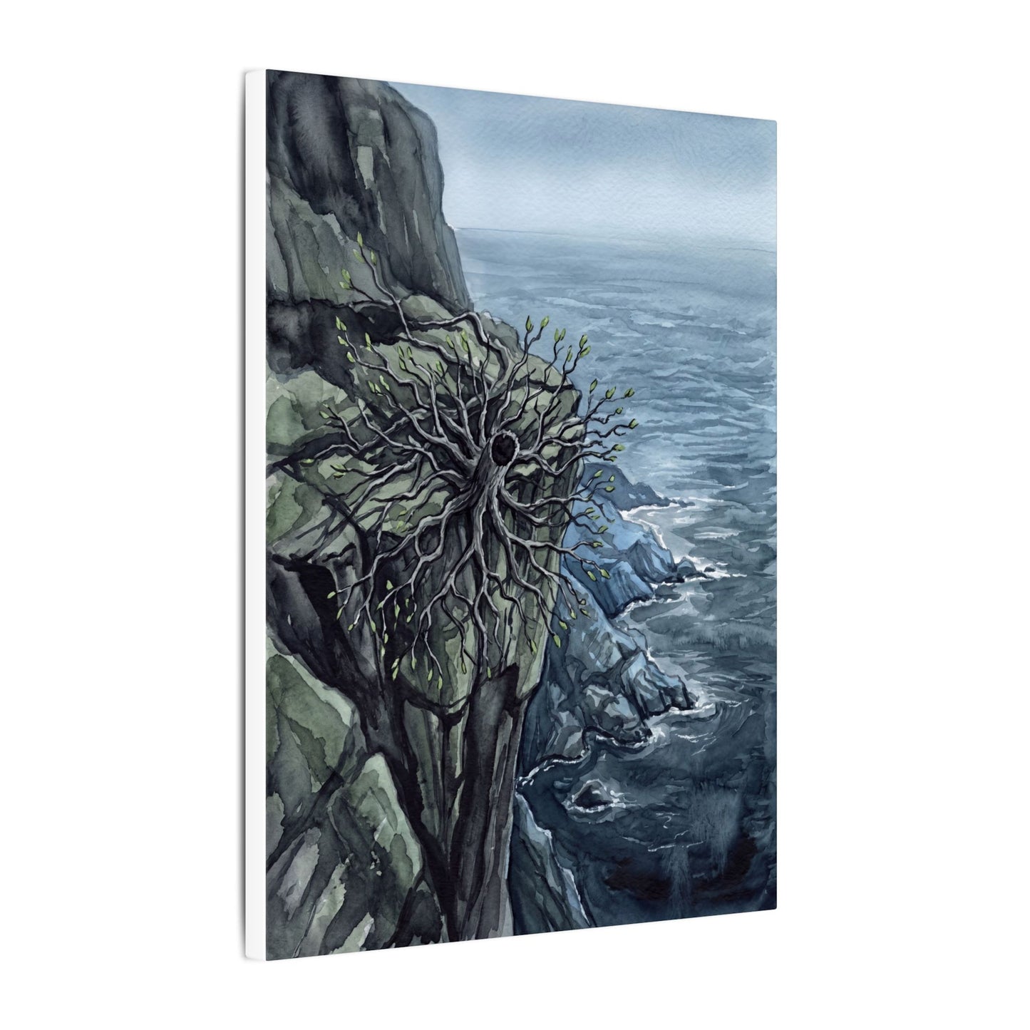 Pine Tree Spring Canvas Art | Japandi Neutral Design