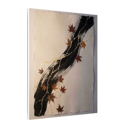 Dawn Ink Brushstroke Canvas Art - Kintsugi Ma