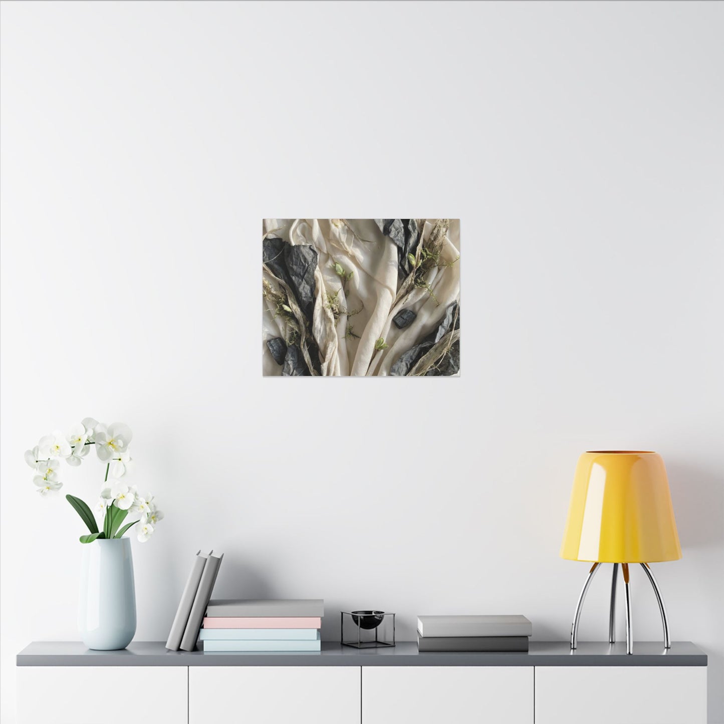 Spring Silk Drape Texture Canvas Art | Warm Decor