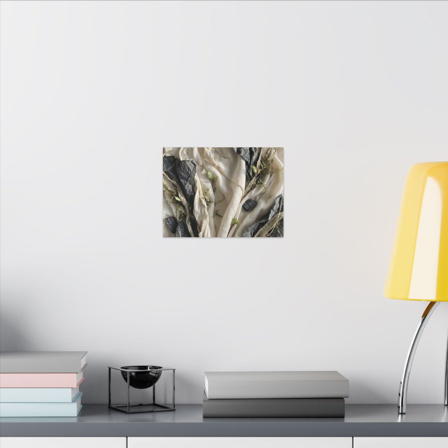Spring Silk Drape Texture Canvas Art | Warm Decor