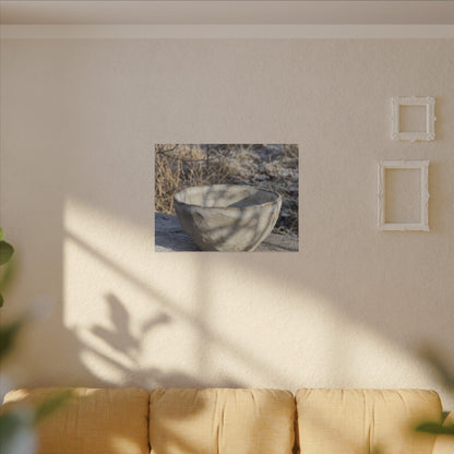 Dappled Ceramic Bowl Canvas Art - Japandi Fukinsei
