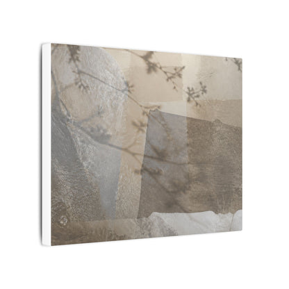 Neutral Shadow Play Canvas Art - Texture Japandi