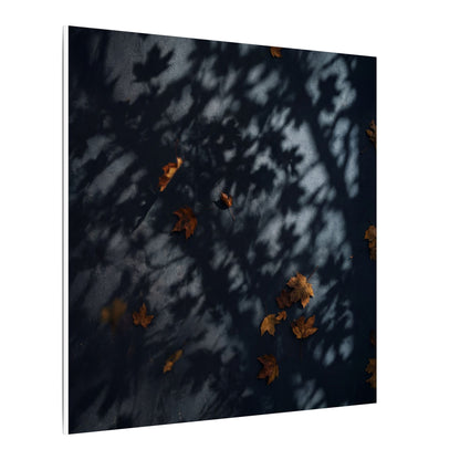 Autumn Shadow Play Shadow Zen Canvas Art | Atmospheric Decor
