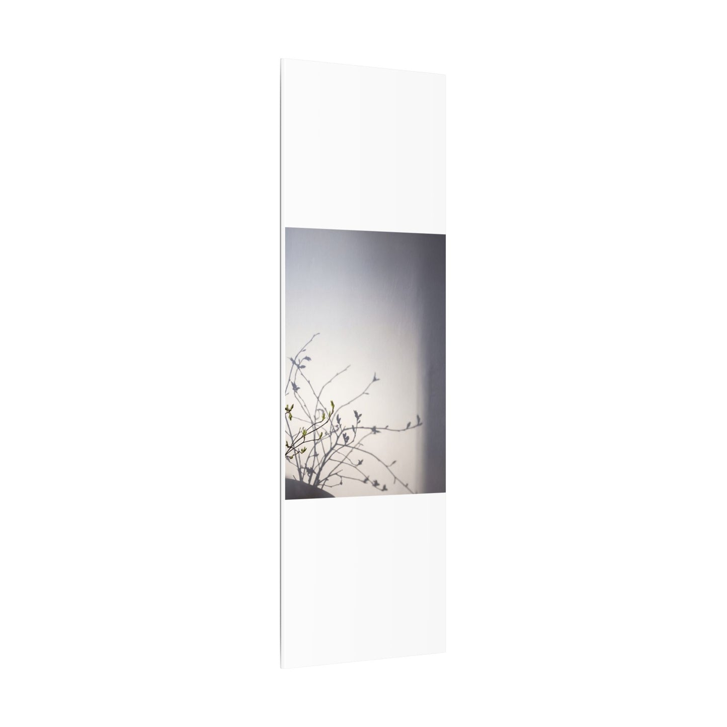 Japandi Shadow Play in Dawn | Japanese Pattern Canvas Art