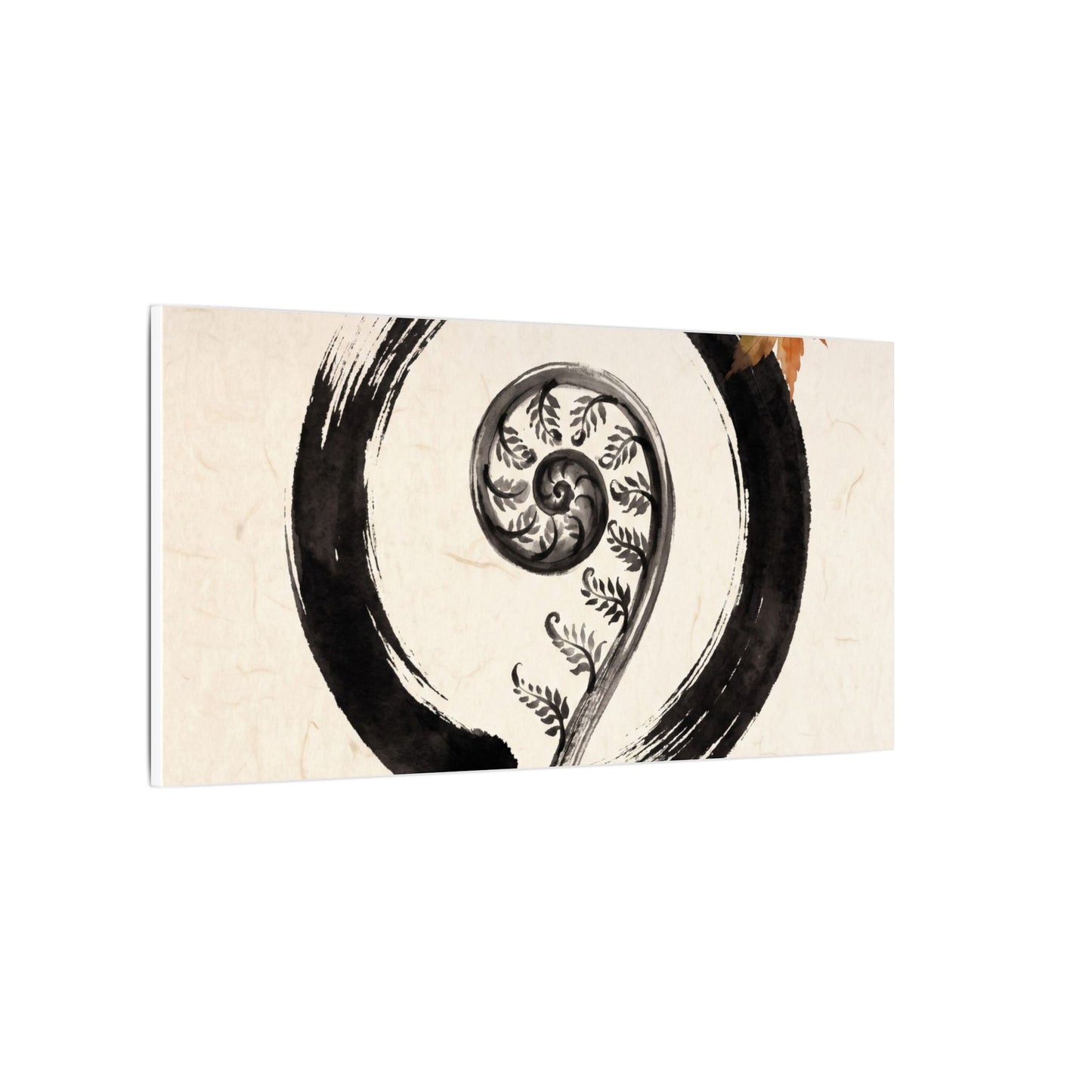 Fern Unfurling Autumn Canvas Art | Zen Peaceful Design