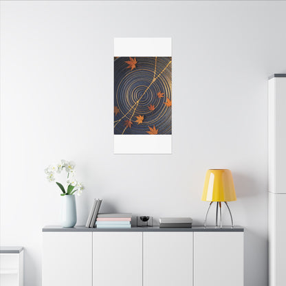 Water Ripple Gold Repair Canvas Art | Healing Kintsugi Art