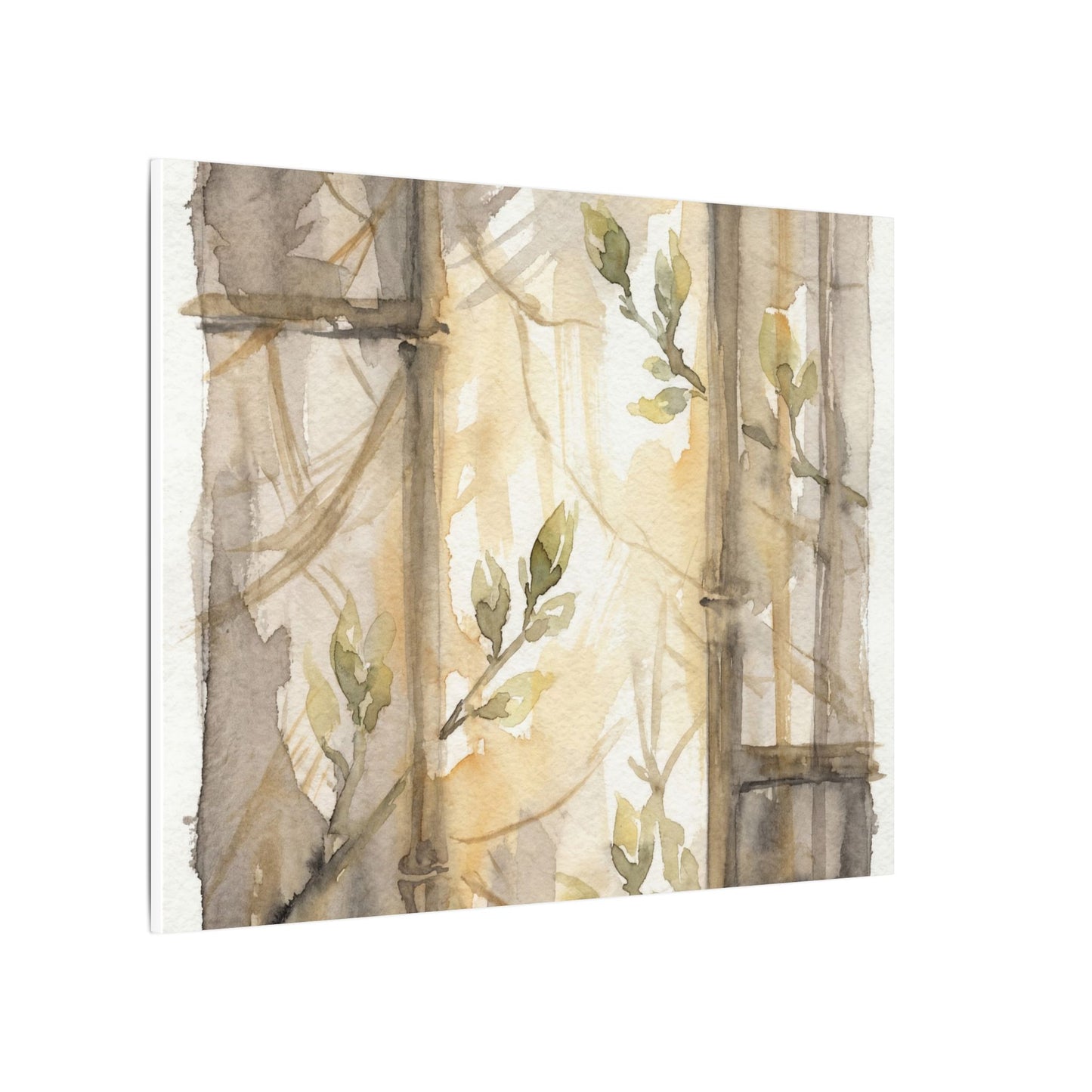 Shoji Screen Spring Canvas Art | Japandi Cozy Design