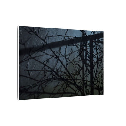 Moonlight Shadow Play Canvas Art - Dark Japandi Shibui