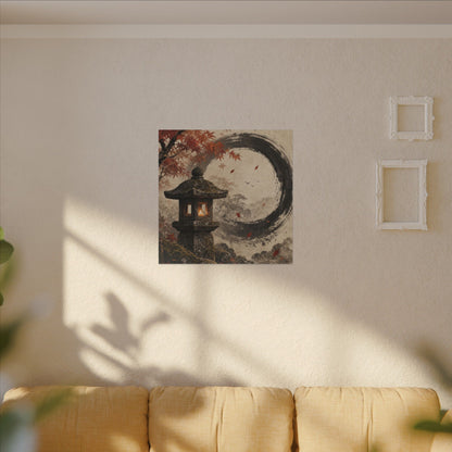 Ma Stone Lantern Canvas Art - Zen Enso