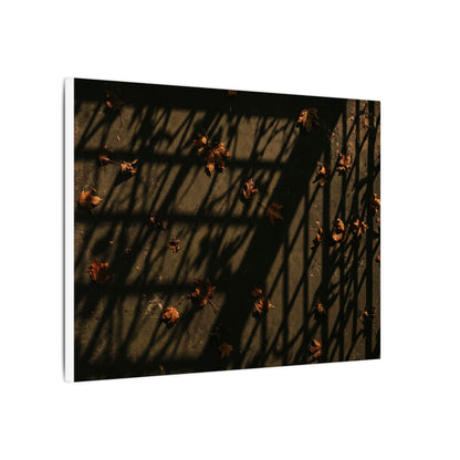 Dark Japandi Shadow Play in Golden Hour | Moody Minimal Canvas Art