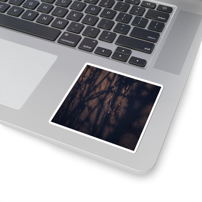 Winter Shadow Play Moody Minimal Sticker | Atmospheric Decor