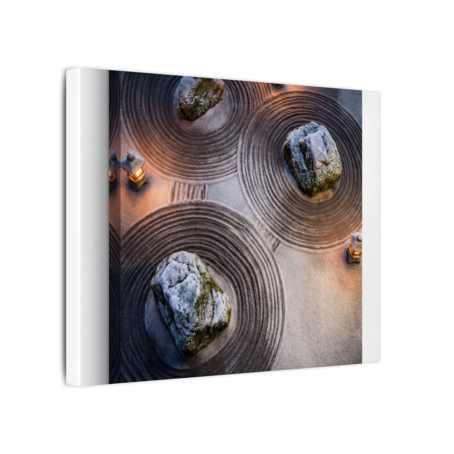 Candlelight Rock Garden Canvas Art - Japandi Ma