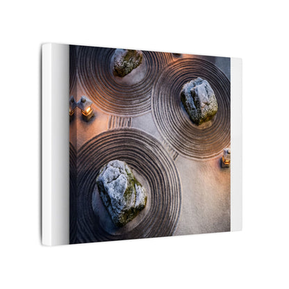 Candlelight Rock Garden Canvas Art - Japandi Ma