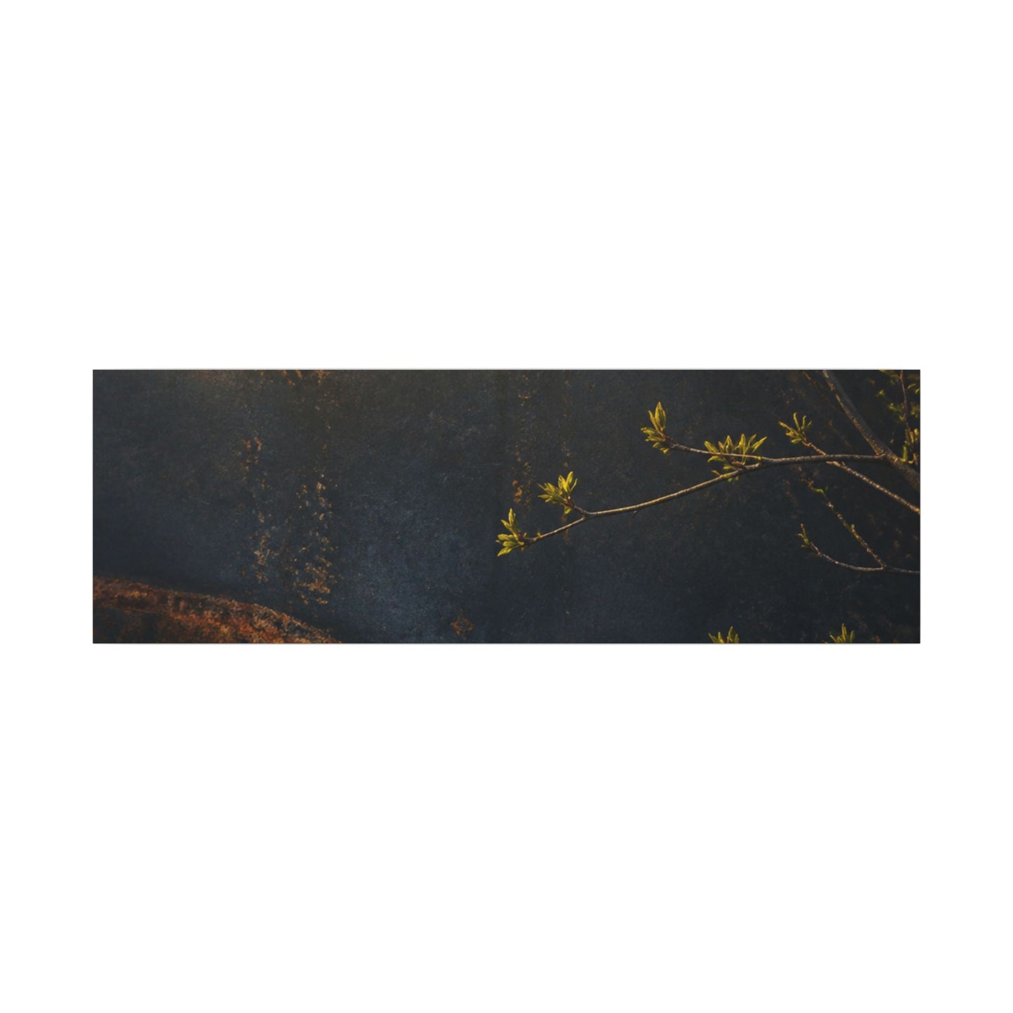 Spring Rust Patina Dark Texture Canvas Art | Moody Decor