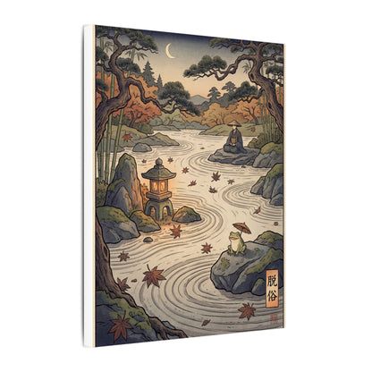Rock Garden Autumn Canvas Art | Zen Serene Design