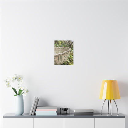 Elegant Ceramic Bowl Canvas Art - Japanese Pattern Japandi