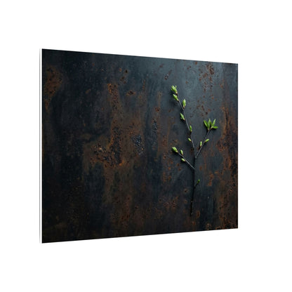Rust Patina Moody Minimal Canvas Art | Moody Dark Japandi Art