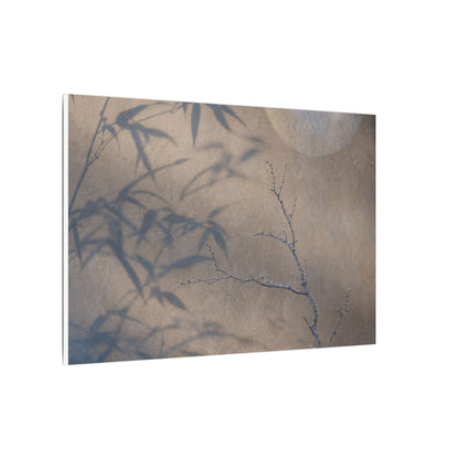 Shadow Play Canvas Art | Winter Japandi Japanese Pattern Art